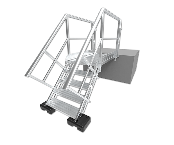Aluminum Stairs with platform