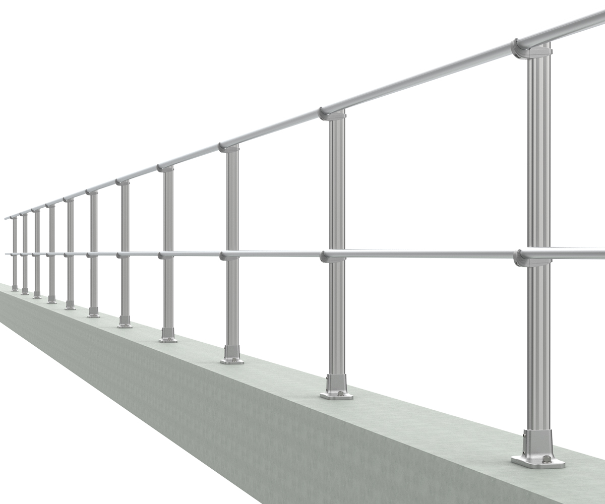 Parapet guardrail system